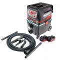 Metabo ASR 36 18 BL 25 M SC Akku Nass Trocken Sauger 36 V ( 2x 18 V ) 25 l Brushless +  2x Akku 8,0 Ah - ohne Ladegerät