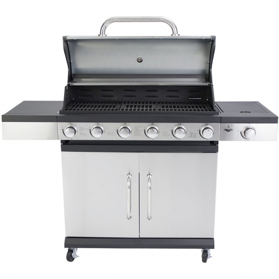 El Fuego® Edelstahl Gasgrill San Antonio 6+1 Brenner Roste Gusseisen AY5861