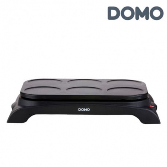 Domo do8710w crepiere + wok - 6 personen - 1000w - schwarz