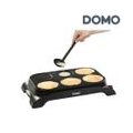 Domo do8710w crepiere + wok - 6 personen - 1000w - schwarz