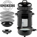 Orange County Smoker 60360004 Elektro SmokerElektrischer Smoker mit 3 Ebenen, Räucherfass ohne Flamme
