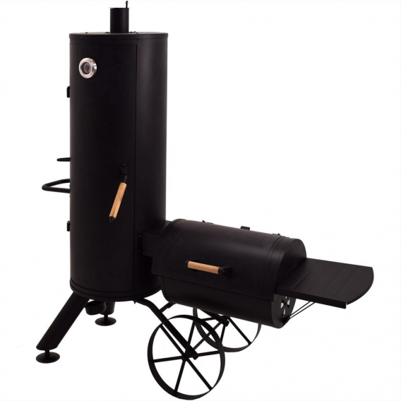 Syntrox Smoker Leptobos 2 Barbecue BBQ Grill Räucherofen Holzkohlegrill Grillwagen