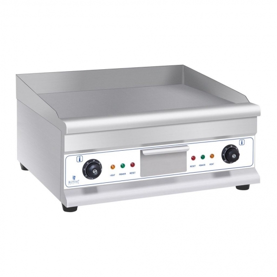 Royal Catering Doppel-Elektro-Grillplatte - 60 cm - glatt - 2 × 3.200 W