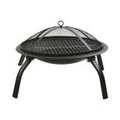 CLORIS - Möbel 2-in-1 Feuerstelle und Grill mit Schürhaken 56x56x49 cm Stahl - Beständig & Modernes Design,56 x 56 x 49 cm1parce