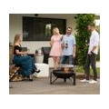 Westmann Premium Grill Feuerstelle inkl. Grillrost 70x70x75 cm schwarz Holzgrill Terrassenofen