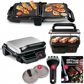 More about Tefal 3in1 Kontaktgrill plus Hamburgerpresse + Reinigungsbürste + Rezeptheft 2000W GC3060