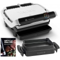 Tefal OptiGrill ELITE GC750D Kontaktgrill Elektrogrill + Snacking-/Backing Schale 1,6L + Rezeptbuch