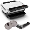 Tefal OptiGrill ELITE Kontaktgrill Innovativer Elektrogrill 2000W + Hamburgerpresse + OXO Grillbürste