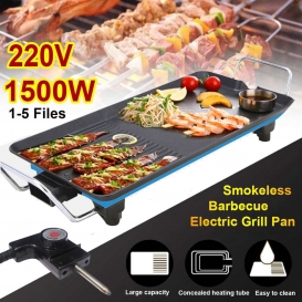 More about Elektrischer Smokeless Tischgrill Teppanyaki Elektrische Grillplatte BBQ Grill 40x24cm
