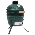 Eleganter - HOMMIE 2-in-1 Kamado-Grill Smoker Keramik 56 cm Grün - Praktischen Design für Garten & Zuhause,