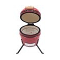 Hommie®  2-in-1 Kamado-Grill Smoker Keramik 56 cm Rot