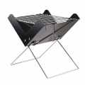 Tragbarer faltbarer Holzkohlegrill Edelstahl-Kochrost Tischplatte Holzkohlegrill fš¹r Camping im Freien Tailgating Travelling Pi