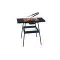 Elektrogrill 2in1 Standgrill oder Tischgrill 36x25cm, 2000 Watt mit Grillzange