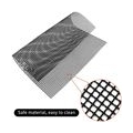 AcserGery 4 Stück BBQ Grillnetz, Gitter Grillmatte mit Lebensmittelklammer und Ölpinsel, Wiederverwendbare BBQ Grill Mesh Mat, A