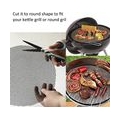 AcserGery Packung mit 4 Teflon-Grillmatten, BBQ-Grillgitter, Grillgitter, langlebige Antihaft-Grillmatte, wiederverwendbare Back