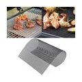 AcserGery Packung mit 4 Teflon-Grillmatten, BBQ-Grillgitter, Grillgitter, langlebige Antihaft-Grillmatte, wiederverwendbare Back