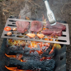 More about AcserGery Titanium Grillrost Outdoor Grillnetz Backblech Grillgitter Outdoor Titan Holzkohle BBQ Grill Grillnetz Camping Outdoor