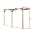 Duolm Terrassen-Pergola 2x3x2,2 m Holz