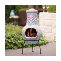 Duolm RedFire Gartenkamin Colima Ton Blau/Rot 86031