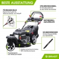 BRAST Rasenmäher Benzin Trike 5,2kW(7PS) mit Antrieb 53cm Schnittbreite 224ccm Stahlgehäuse 60L Fangkorb 4-Takt Motor