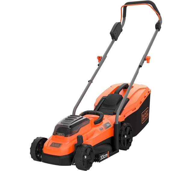 BLACK+DECKER BCMW33184L2 Akku-Rasenmäher 18V 33cm 35L - 2 Akkus 4,0 Ah