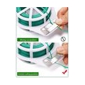 AcserGery 328 Garden Twine (ca. 100 m) Twist Ties mit Cutter Green Coating Gardening und Office Home Garden Organisation