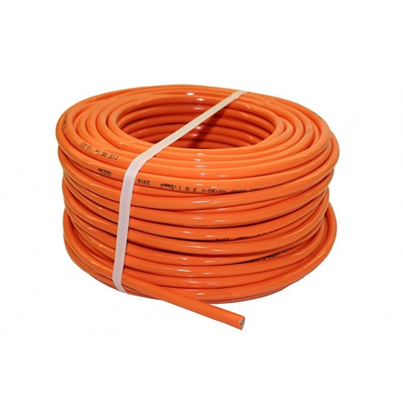 PUR-Leitung H07BQ-F 3G1,5 (3x1,5 mm²) Orange 5-50m, Größe:35m