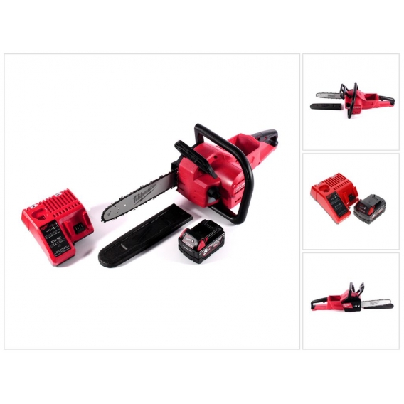 Milwaukee M18 FCHSC-501C Akku Kettensäge 18 V 30 cm Brushless + 1x Akku 5,0 Ah + Ladegerät