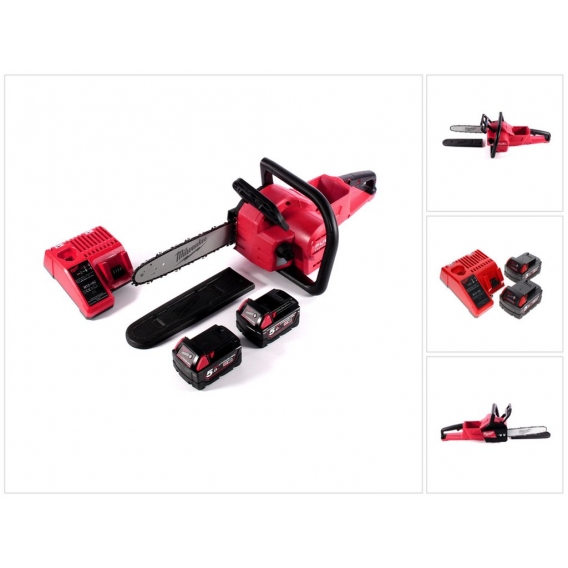 Milwaukee M18 FCHSC-502C Akku Kettensäge 18 V 30 cm Brushless + 2x Akku 5,0 Ah + Ladegerät