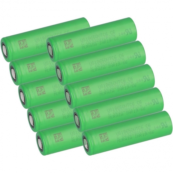 10x Murata Akku 18650 VTC6 3120mAh 30A