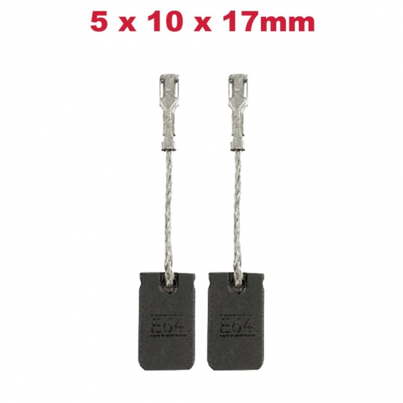 2x Kohlebürsten Motorkohlen 5x10x17mm für Bosch GWS 14-125 CIE GWS 14-125 CIT GWS 14-125 INOX GWS 14-125 CE GWS 15-125 CIH GWS 1