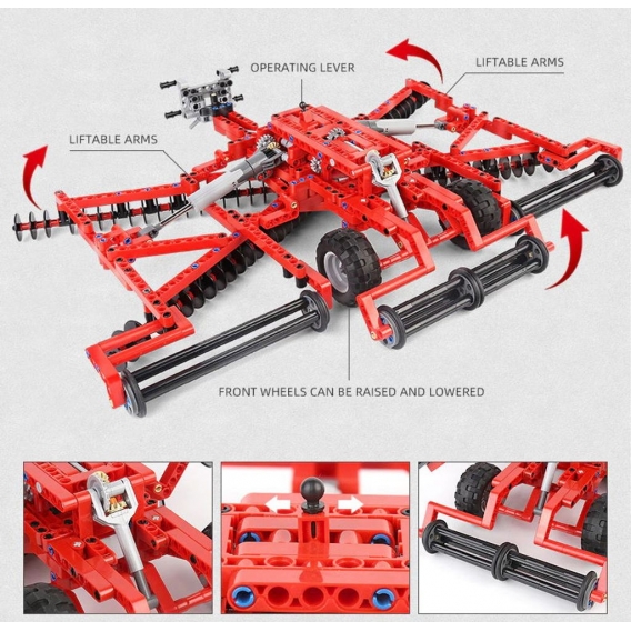 Mould King 17021 Traktor Zubehör Set