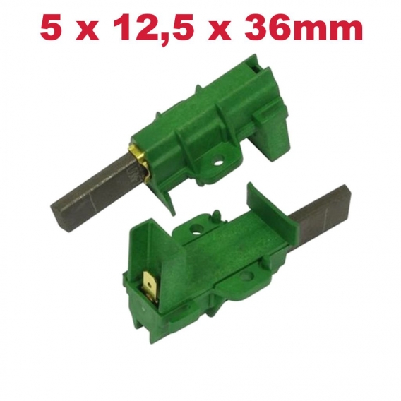 Trade-Shop 2x Motorkohlen 5x12,5x36mm mit Halter für Blomberg WM77120NBL01 WM87120NBL00 WM77110NBL Brandt WFH1066K WFH1176F WFH1