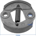 AcserGery Freischneiderkupplung Aluminium Trimmerkupplung 33CC 43CC 52CC Rasenmäher Ersatzteile