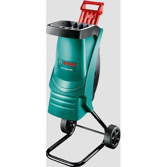 Bosch AXT Rapid 2000 Elektro Häcksler Gartenhäcksler mit Stopfer 2000 Watt