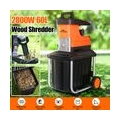 TOPSHAK TS-WS2 60L 2800W Pro Leisehäcksler Garten Häcksler Holzhäcksler Messerhäcksler