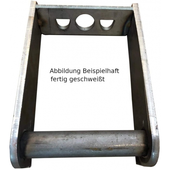 Rahmen MS03 Aufnahme Einzelteile ungeschweißt / Schnellwechsel Adapter SW03