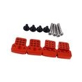 4 Stück Stoßdämpferkorb Vorne / Hinten für WPL C14 C24 RC Car 1/16 Farbe rot