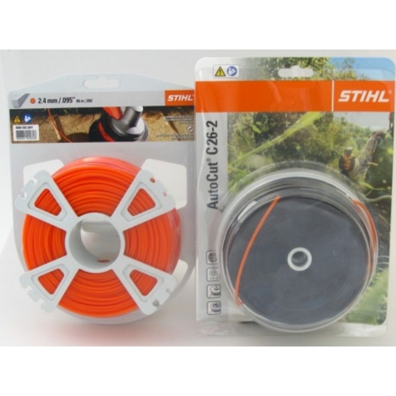 STIHL 4002 710 2169 Mähkopf 2,4mm AutoCut C 26-2 +Stihl Mähfaden quadratisch 83m 0000 930 2641  Stihl