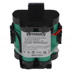 More about EXTENSILO Akku kompatibel mit Gardena 124562, R38Li, R40, R40Li, R45Li, R50, R50Li, R70 Rasenroboter Rasenmäher (2500mAh, 18V, L