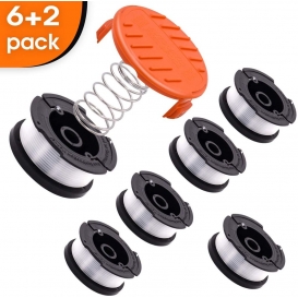 More about 6er Pack Spule Mit 2 Abdeckungen zum Ersetzen der Black Decker Grasschneider Ersatzspule Unkrautfresser Kappe Autofeed Trimmer S