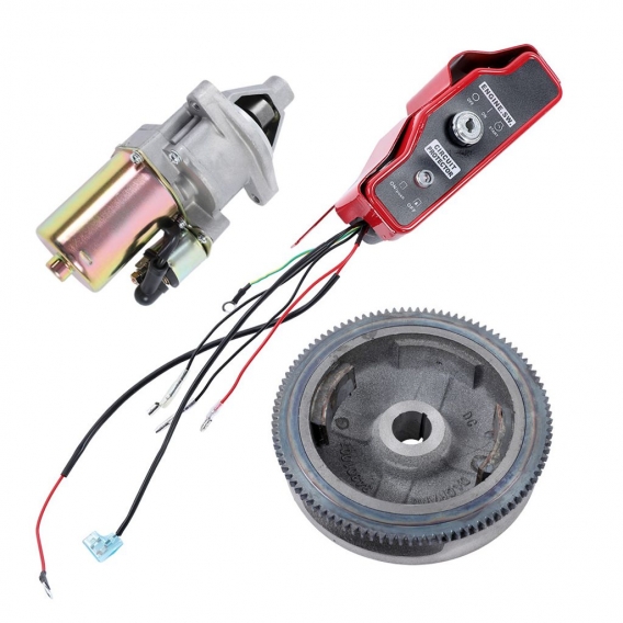 Elektrische Anlasser Kit Startermotor Schwungrad Gelten Für Honda GX340 11HP GX390 13HP Motor