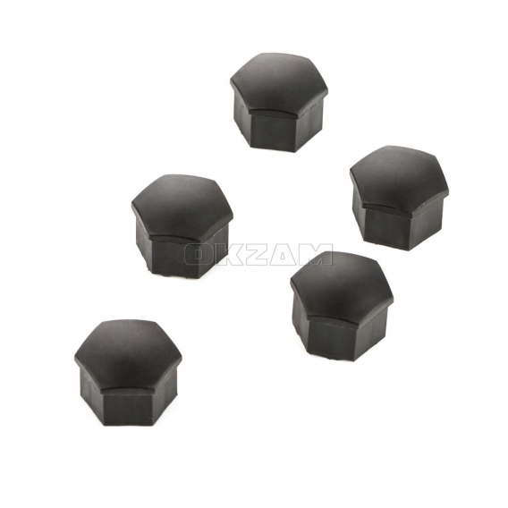 5x Radschrauben Kappen Set 17 mm schwarz für JEEP CHEVROLET CHRYSLER FORD