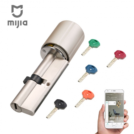 Original Xiaomi Mijia Aqara Smart Lock Home Security Praktische Tš¹rschlosskern mit Diebstahlschlš¹ssel mit Schlš¹sseln Arbeiten