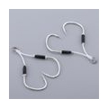 2 Stück Steel Fishing Jig Barbed Hooks Größe EIN