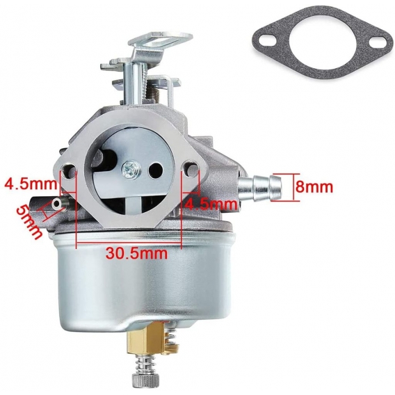 AcserGery Vergaser für Tecumseh HMSK80 HMSK90 HM70 HM80 8HP 9HP 10HP Schneefräsenmotoren, ersetzt ＃ 640349 640052 640054 640058 