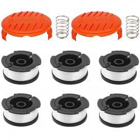 More about Line String Trimmer Replacement Spool for Black+Decker String Trimmers (6 Replacement Spool, 2 Trimmer Cap, 2 Pack Spring)