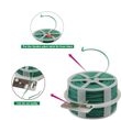 AcserGery Gartendraht Pflanzenbindedraht Garten Twist Ties Rolls Spulenspender mit Schneider für Spalier Gartenpflanzen Unterstü