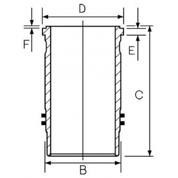 GOETZE ENGINE Zylinderlaufbuchse für SETRA Series 400