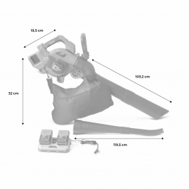More about VOLTR Laubsauger/Laubbläser mit 2X 18V Lithium-Ionen Akku, inkl. Akku + dualem Schnellladegerät